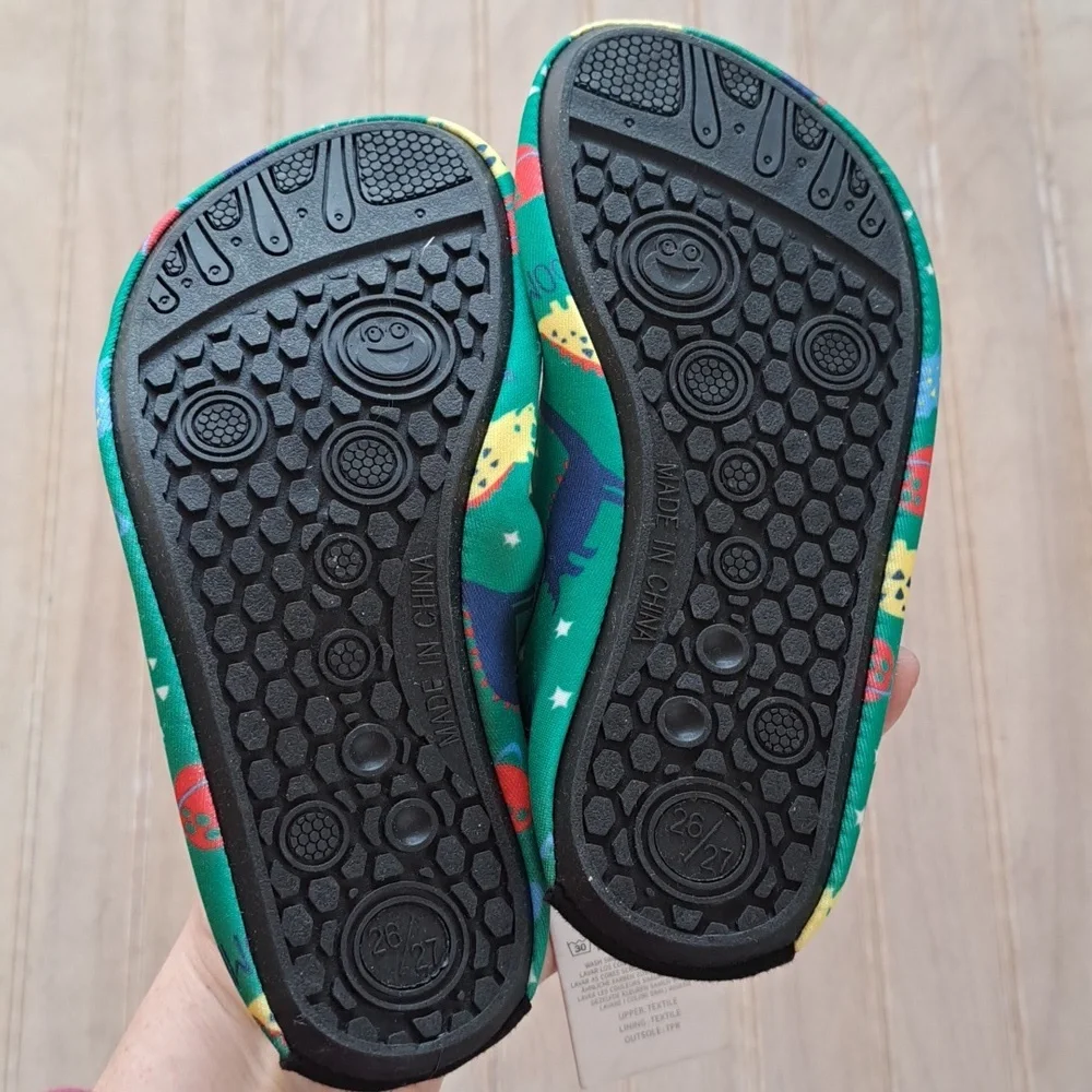 New Beach Water Shoes Quick Dry Non Slip Boys Lightweight Slip On Dinosaur. - Picture 4 of 7